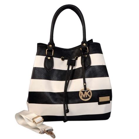 black and white striped michael kors purse|michael kors black shiny purse.